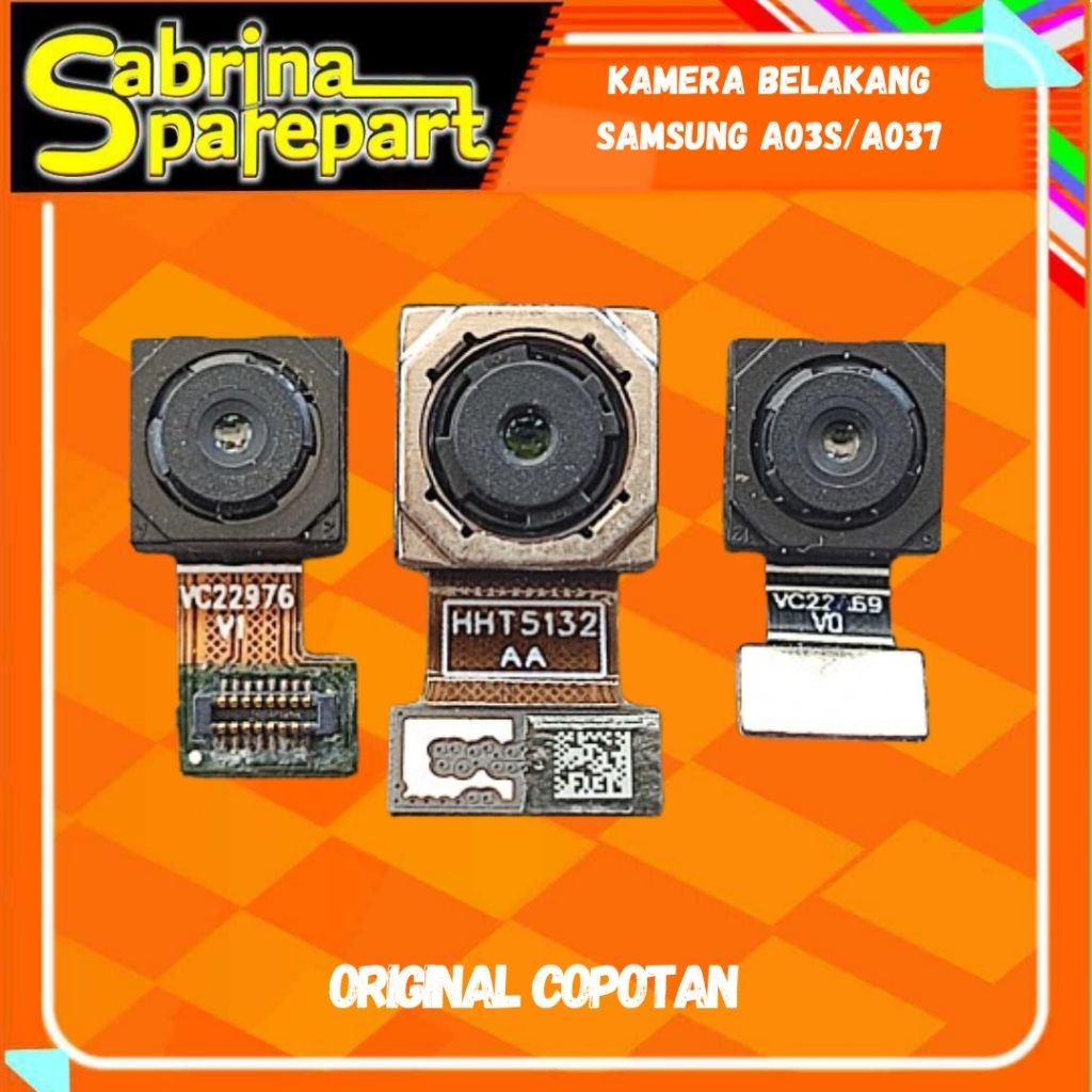 Kamera Belakang Samsung A03S / A037 Second Copotan