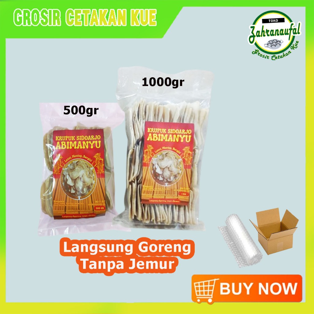 

Kerupuk UDANG Mentah Istimewa Sidoarjo Tanpa Jemur Langsung Goreng 2 kemasan