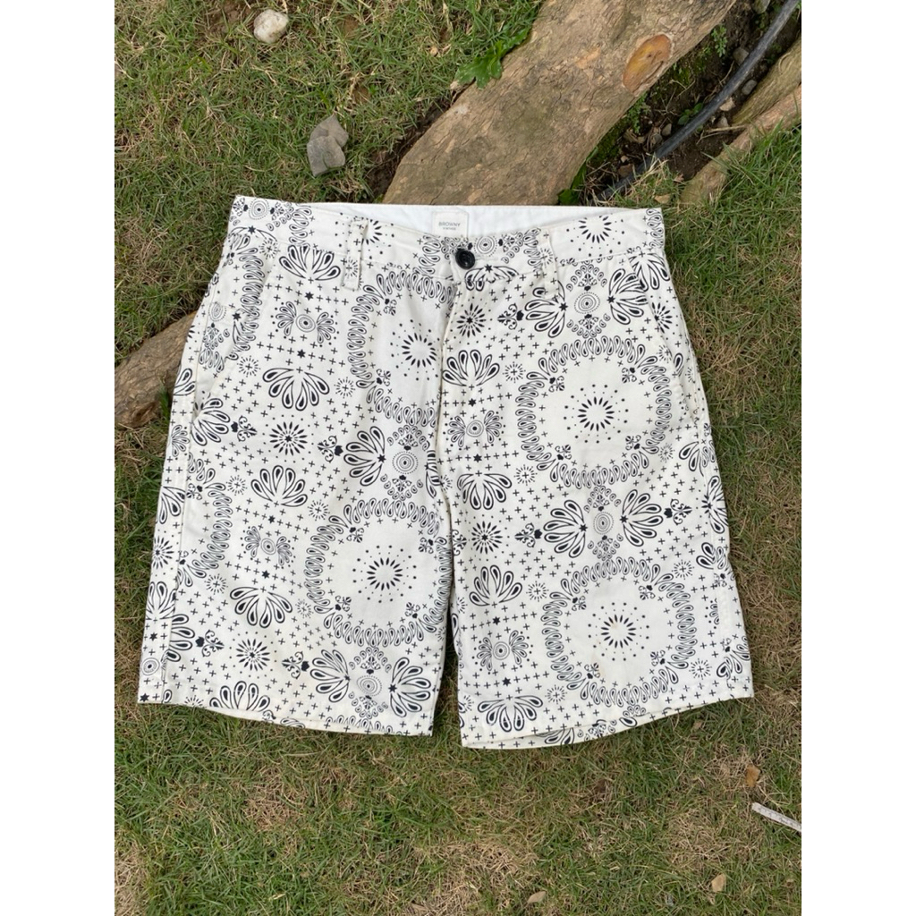 SHORT PANTS PAISLEY BROWNY VINTAGE