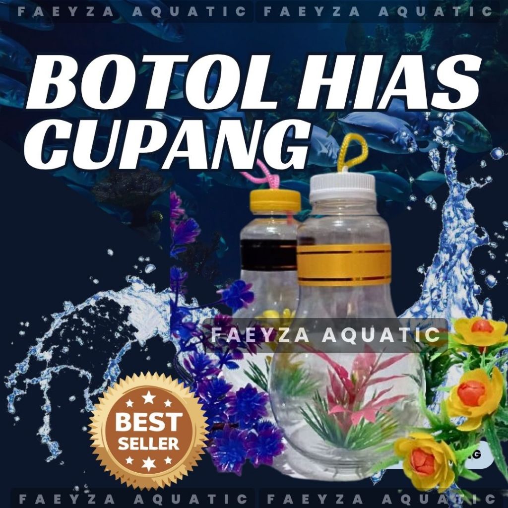 [1 PCS] Botol Cupang Botol Mini Ikan Hias Bentuk Bohlam Botol Hias ikan Cupang Aesthetic & Minimalis