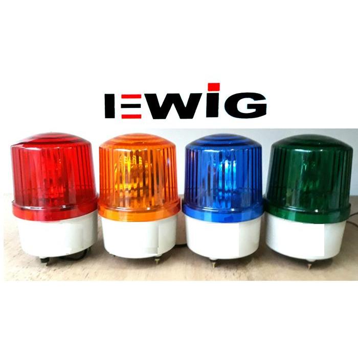 EWIG Rotary 4 Inch Warning Light/Lampu Darurat Bohlam 4 " Rotary Warning Light 12V DC TAB ASLI - Kun