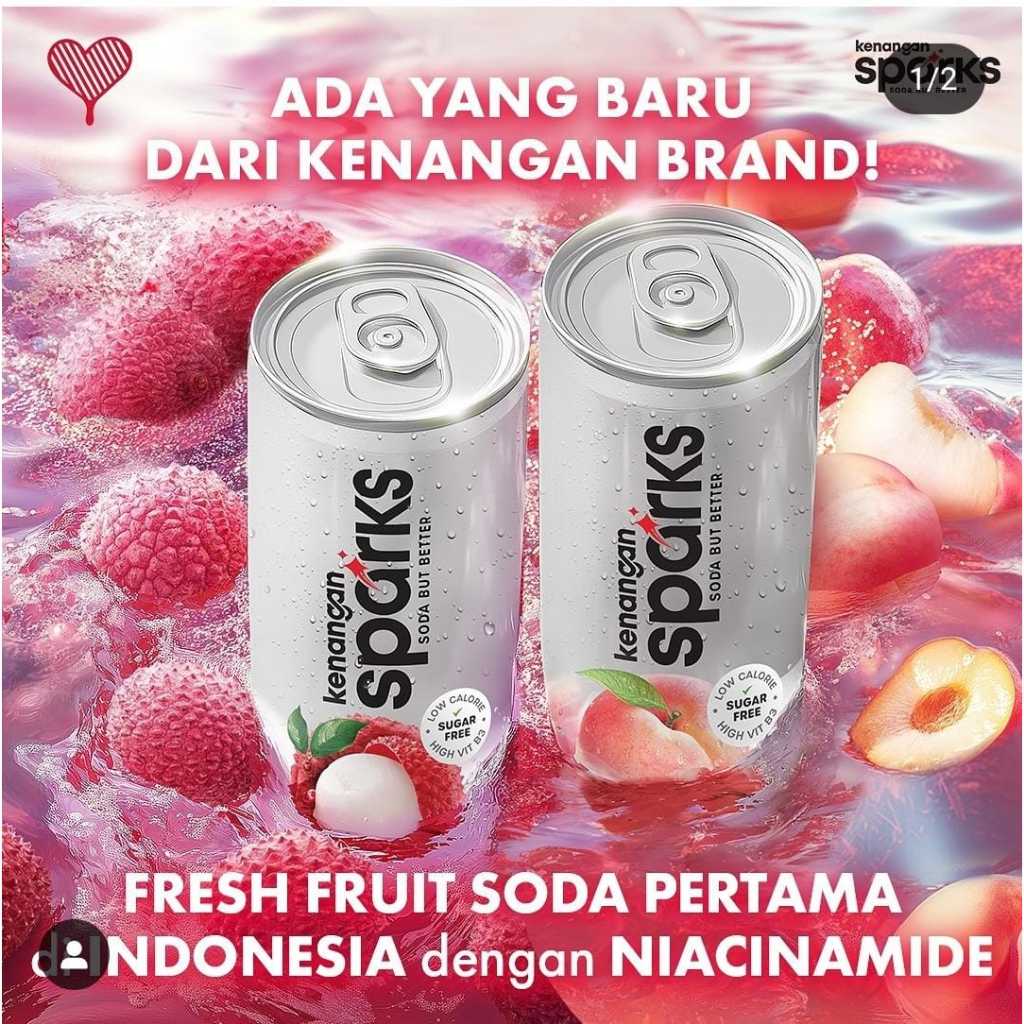 

Kenangan SPARKS PEACH Kaleng 250 ml 1Dus isi 24