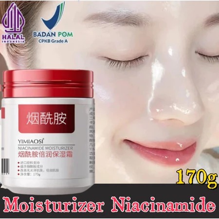 YIMIAOSI Niacinamide Moisturizer 170g Krim Pemutih Penghilang Flek Hitam Moisturizer Anti Aging Perb