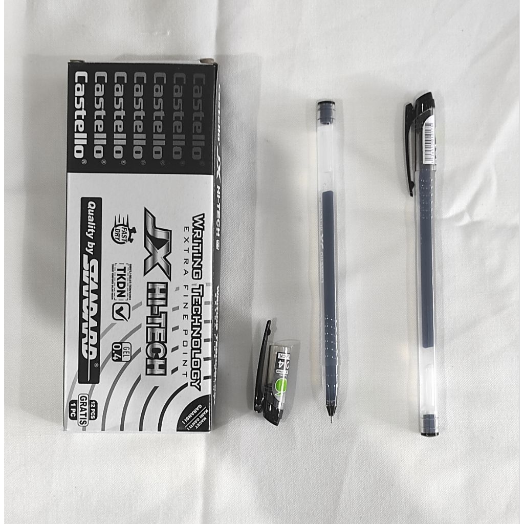 

Standard Pulpen Castello Jx Hi-Tech Hitam(perlusin)