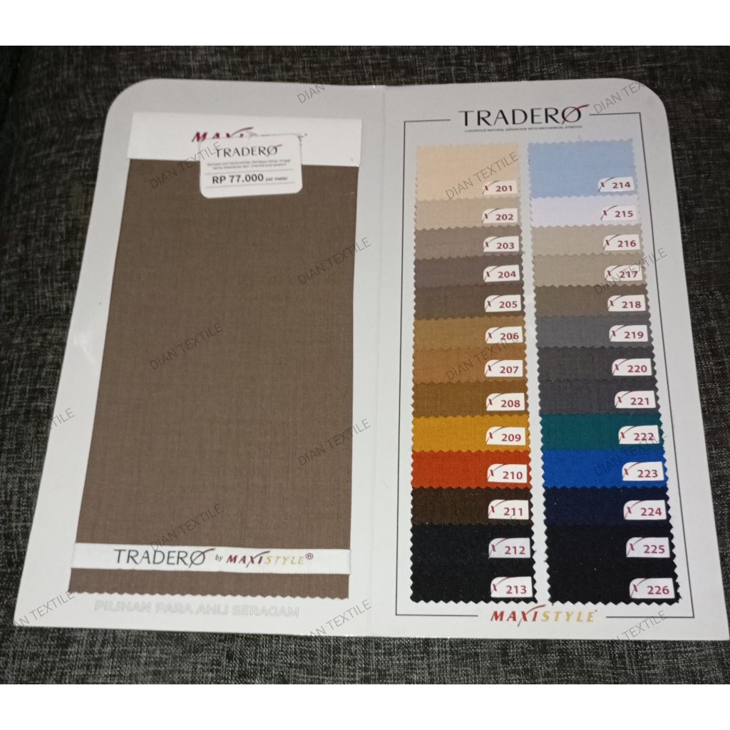 Kain Tradero Wool Sensation By Maxistyle Bahan Seragam Resmi PDH PDL PNS Polisi Polri Harga Per 10 C