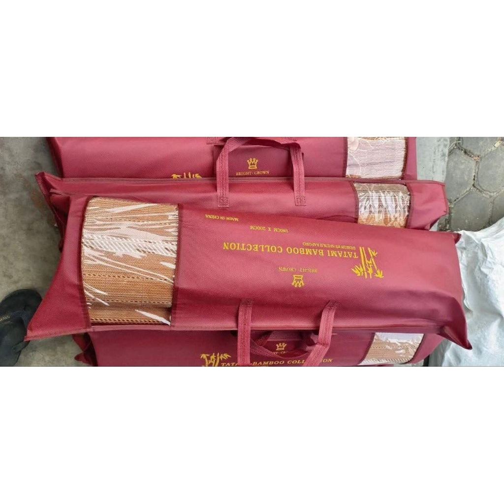 Tikar tatami / Tikar bambu / Tikar lipat uk 180x200 / Tikar Bambu tatami / Tikar rumahan