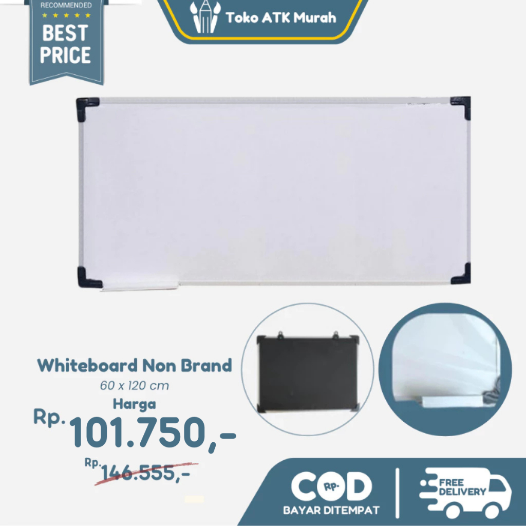 

Papan Tulis / Whiteboard 60 x 120 Non Brand