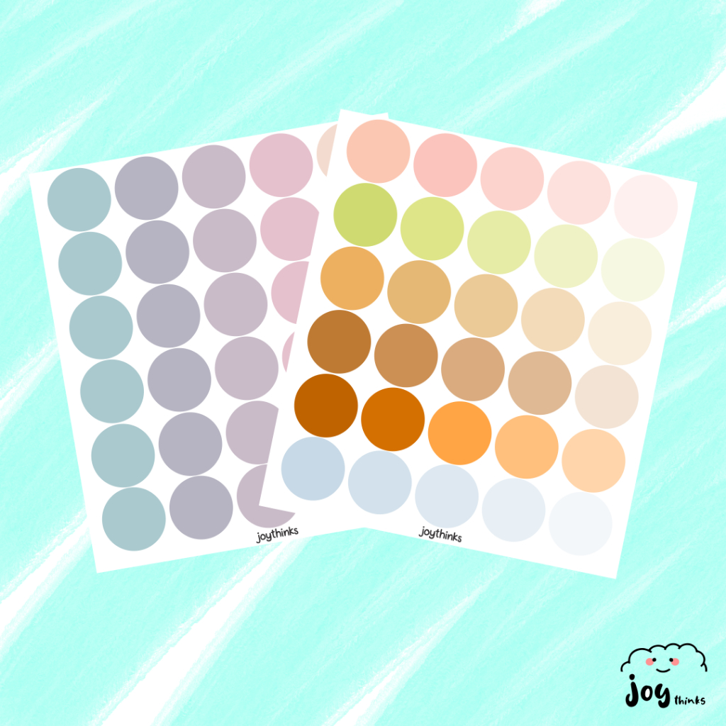 

BASIC STICKER DOT DECO - STIKER BULAT POLOS (ISI 30)