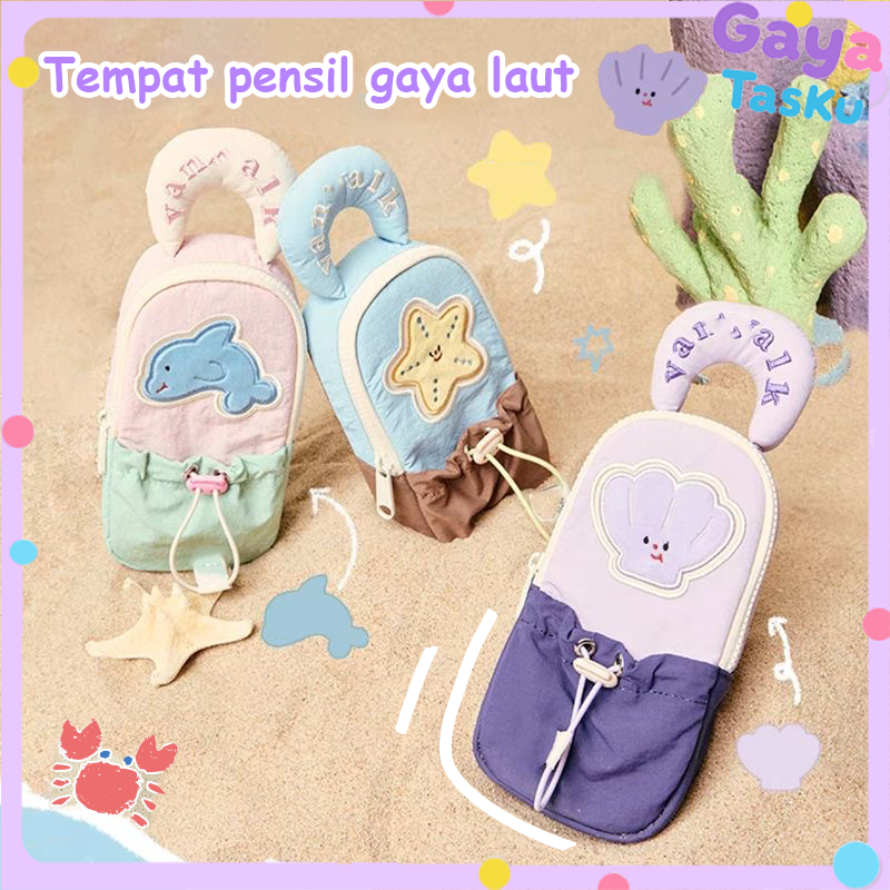 

Tempat Pensil Alat Tulis/Kotak Pensil Cangkang Lumba-Lumba Lucu/Tempat Pensil Aesthetic/Kotak Pensil