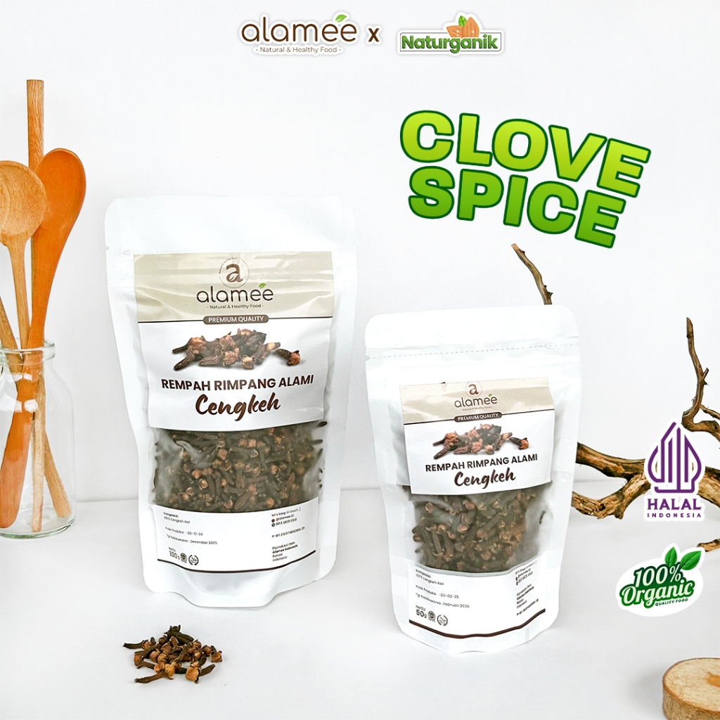 

ALAMEE Cengkeh Rempah Rimpang Kering Organik Cloves Organik Alami Spice Naturganik