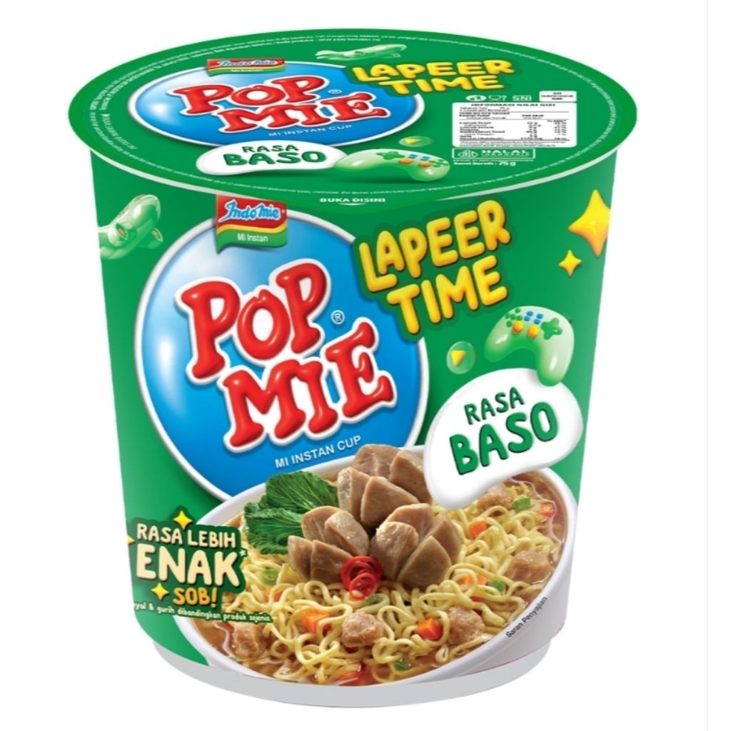 

POP MIE Mi Instan Cup Baso laper time 75g