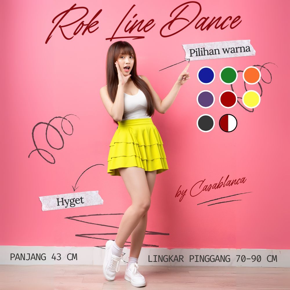 Rok Line Dance Belly Dansa Skirt by Casablanca