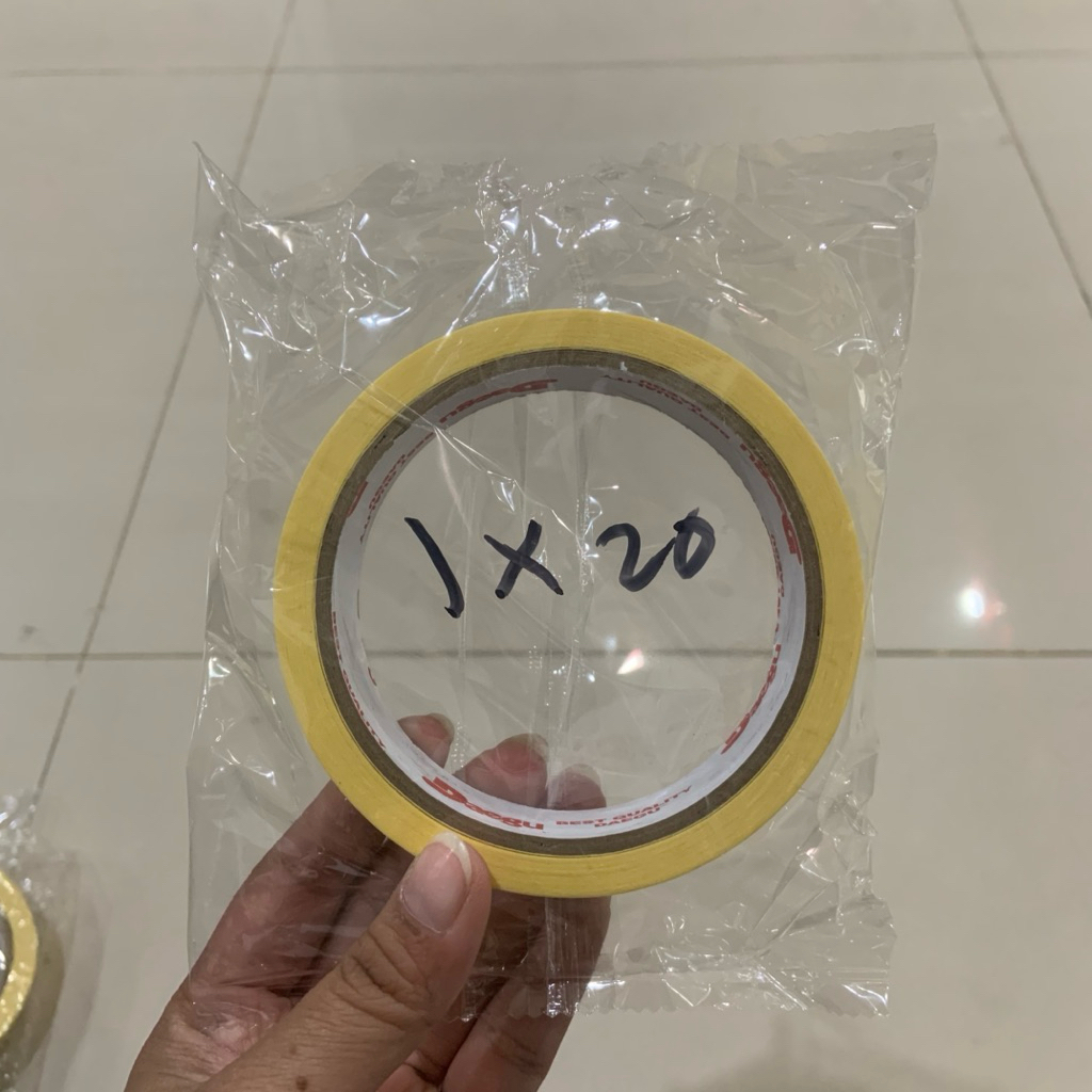 

DAEGU Lakban Kertas Isolasi Solasi Masking Tape 1 inch (24mmx20m) murah berkualitas
