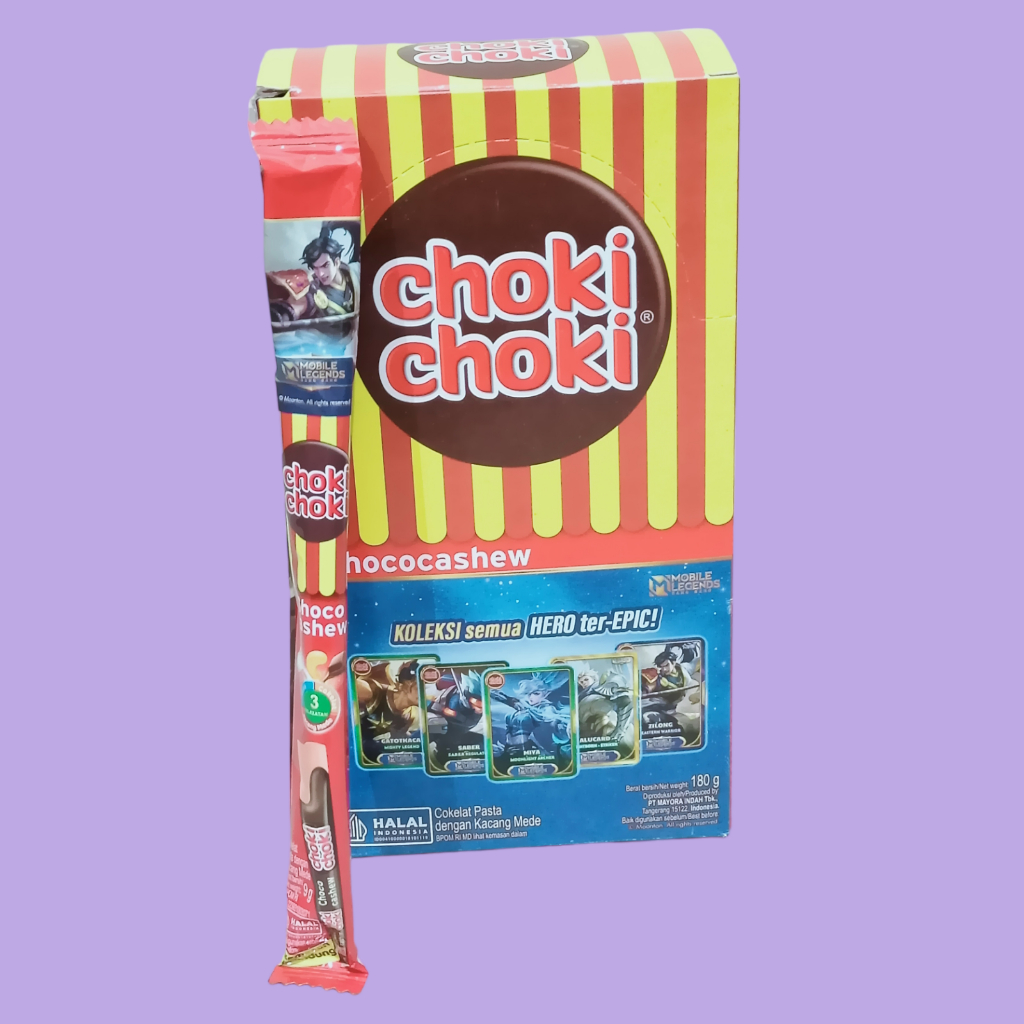 

Choki Choki Cashew Pasta Cokelat [20 stick/box]