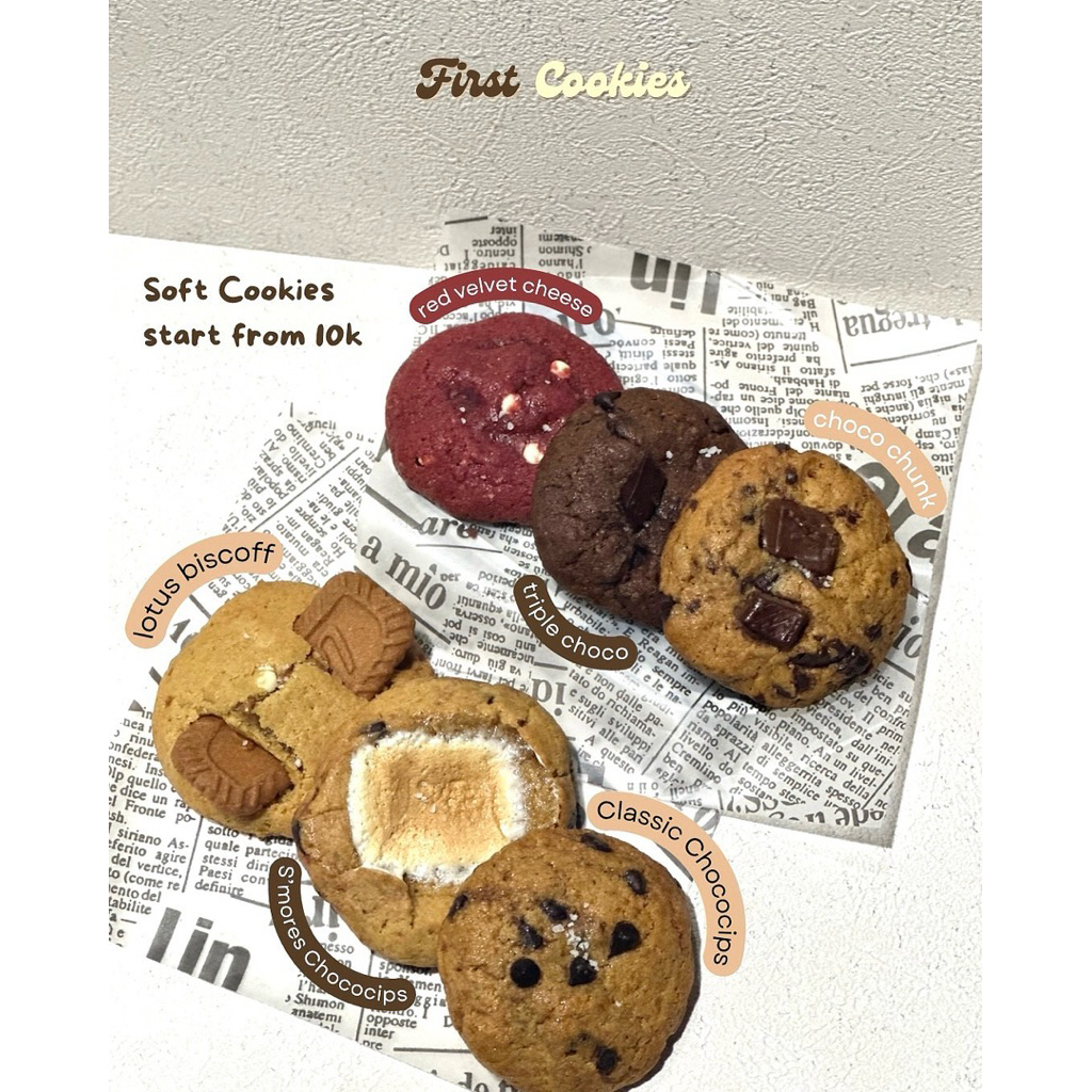 

Soft Cookies by firstcookies.bali MURAH & ENAK DAPAT 6pcs