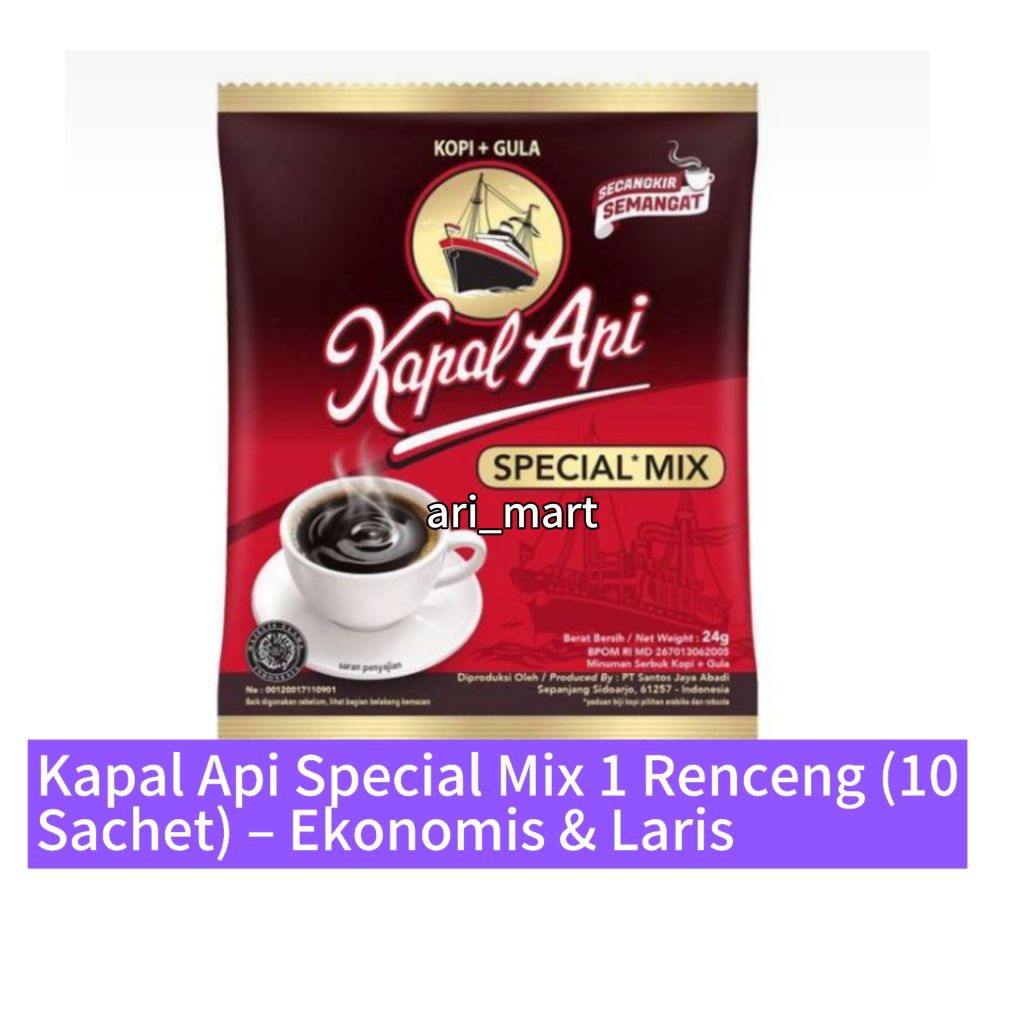 

Kapal Api Special Mix 1 Renceng (10 Sachet) – Ekonomis & Laris