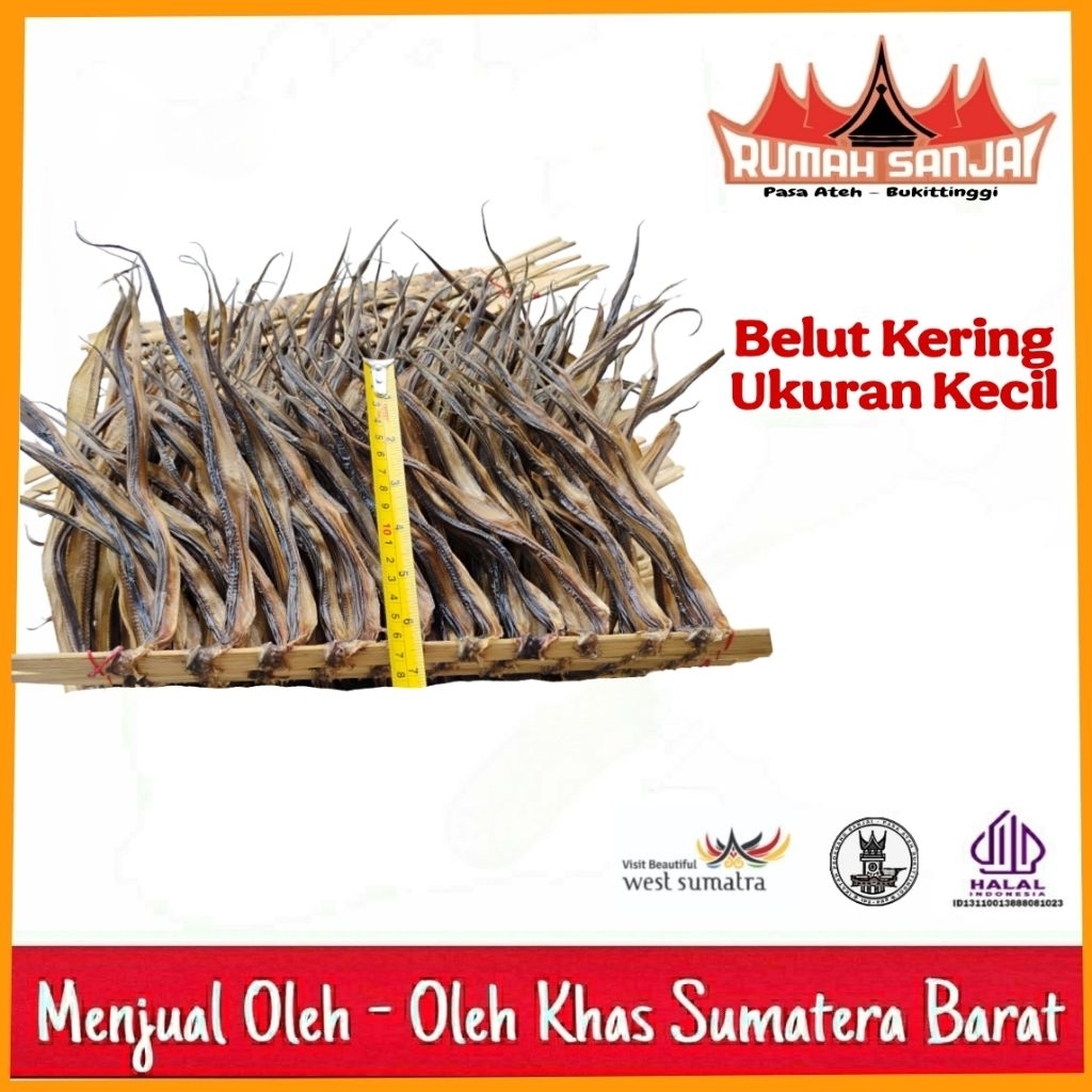 Belut Kering 1/2 Ikat Isi 25 Ekor Asli Bukittinggi