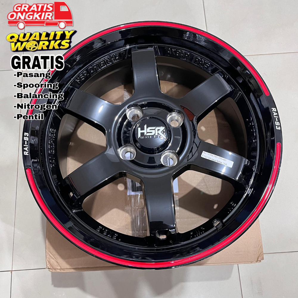 Velg Mobil Nissan March Ring 15 Velg Modifikasi Mobil Racing Hsr Wheel Rai-S3