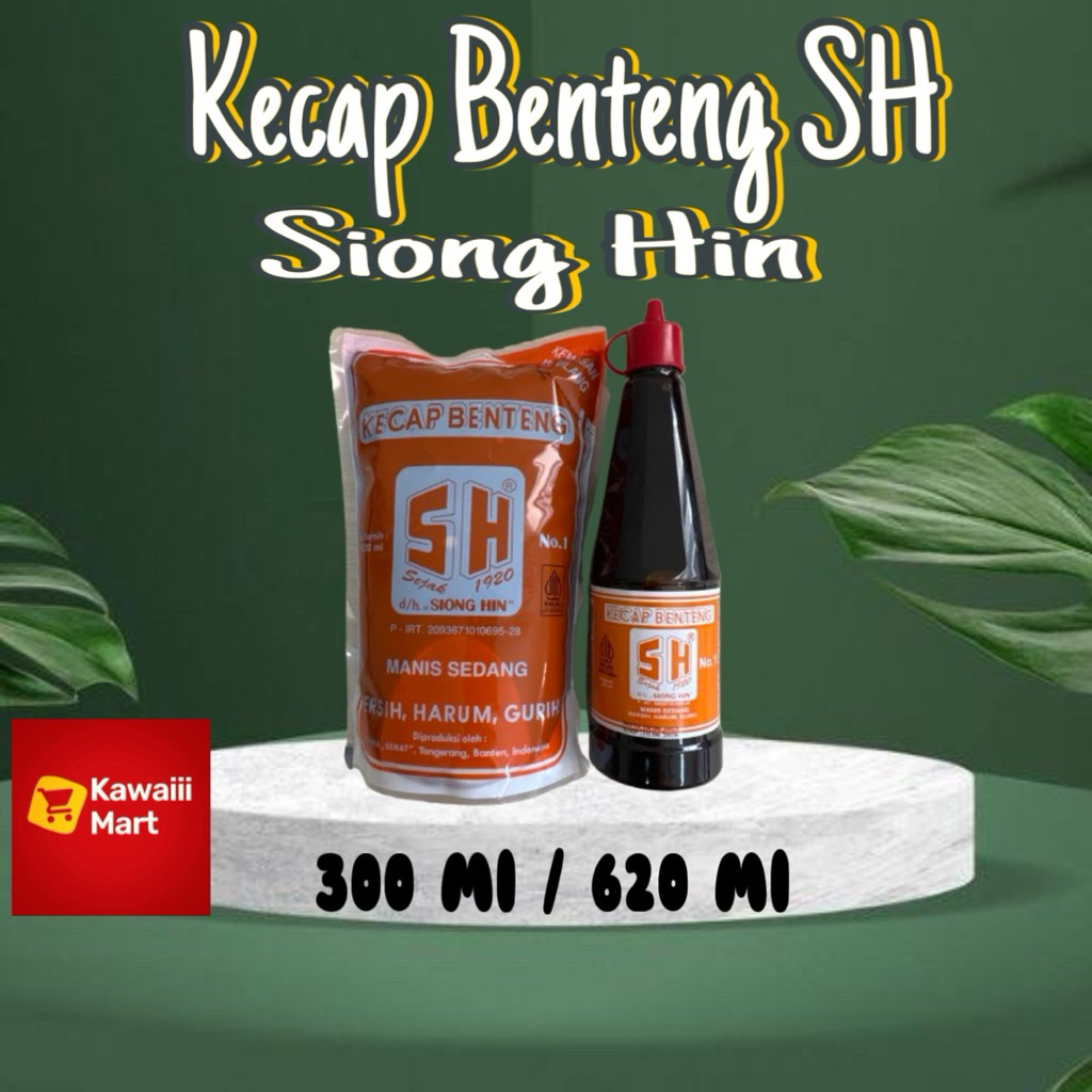 

Kecap Manis Benteng SH Siong Hin Halal botol / Refil 300ml 620 ml