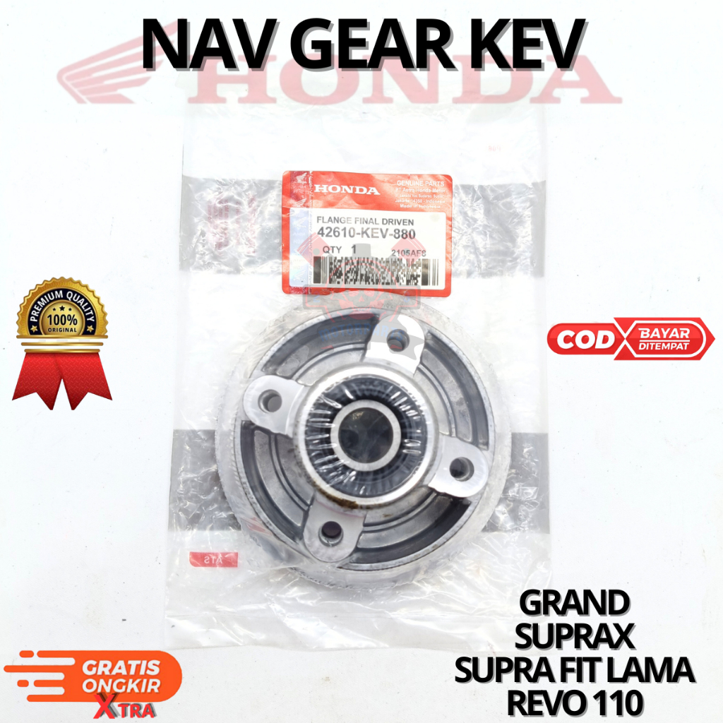 NAV GEAR KEV UNTUK MOTOR GRAND,SUPRA X,SUPRA FIT LAMA,REVO 110.AHM BERKUALITAS ORGINAL ASLI ORI