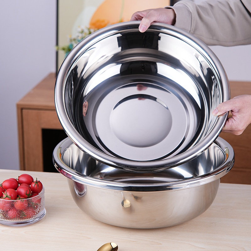 Baskom Stainless Tebal Mangkuk Kobokan Anti Karat