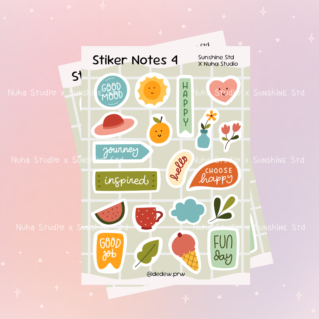 

Sticker Notes 4 Quote Aesthetic Estetik Stiker HP Laptop Botol Cute Waterproof Bujo