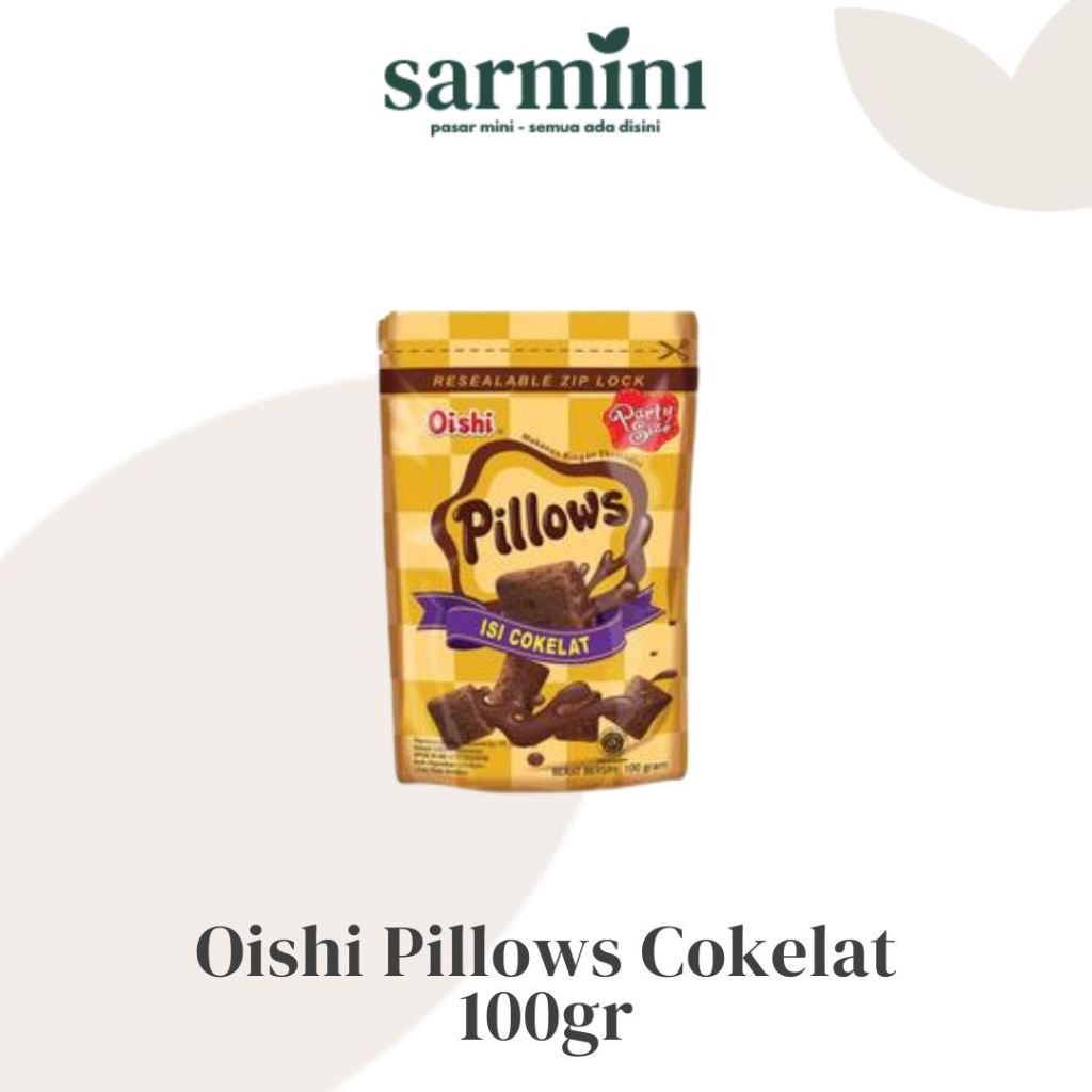 

Oishi Pillows Isi Cokelat 100gr