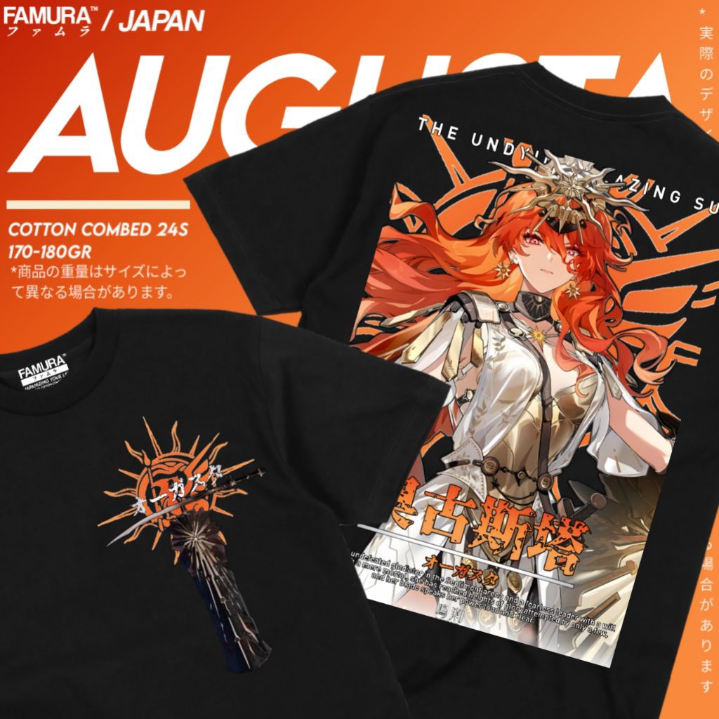 FAMURA T-Shirt / Kaos Baju Distro Game Augusta Wuwa - Wuthering Waves