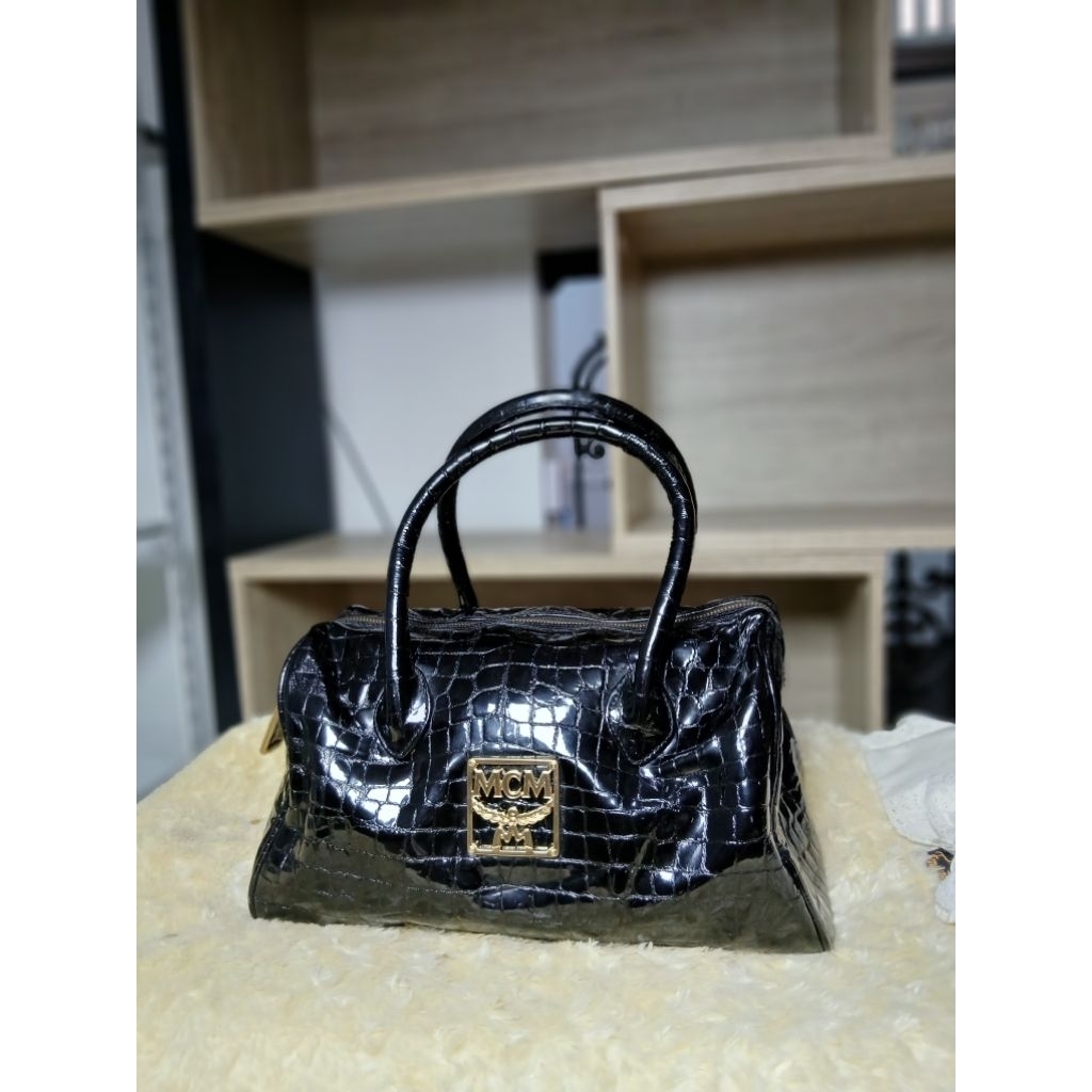 Tas Speedy Hitam MCM Second Branded