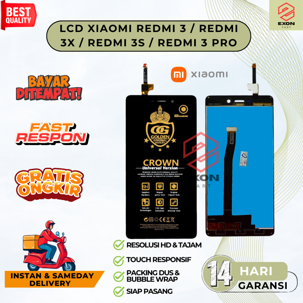 LCD TOUCHSCREEN XIAOMI REDMI 3 / LCD REDMI 3X /LCD REDMI 3S /LCD REDMI 3 PRO COMPLETE ORIGINAL