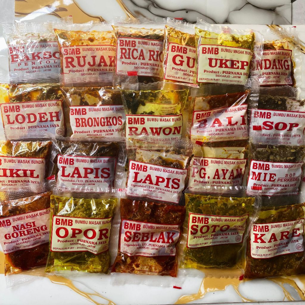 

BMB Bumbu masak bunda sidoarjo paling lengkap