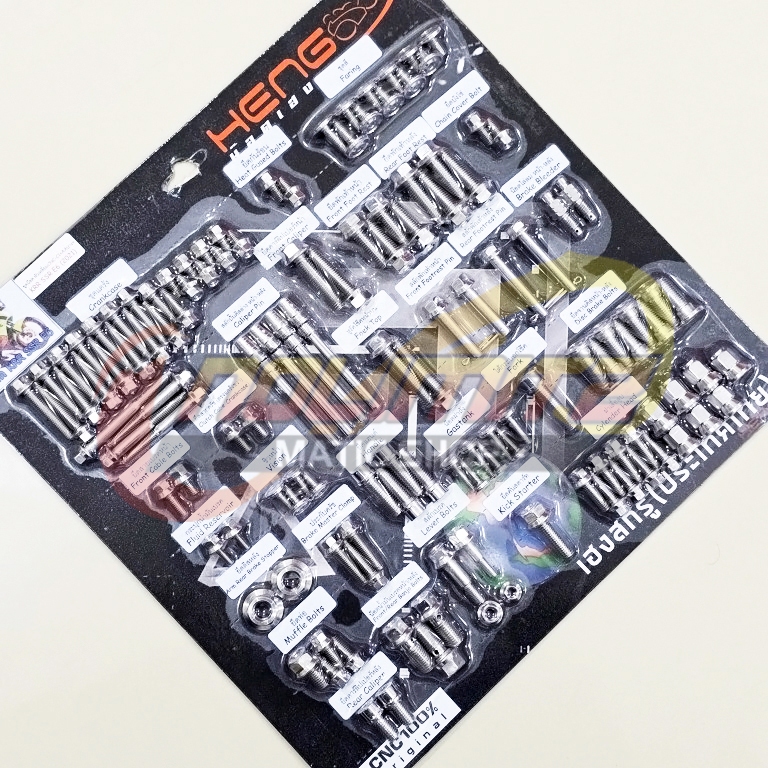 Baut Probolt Heng Thailand CNC Stainless Full Body Kawasaki Ninja KRR SSR E6