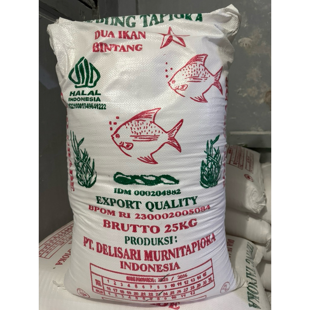 

Tepung Kanji Dua Ikan @ 25 kg / 1 goni