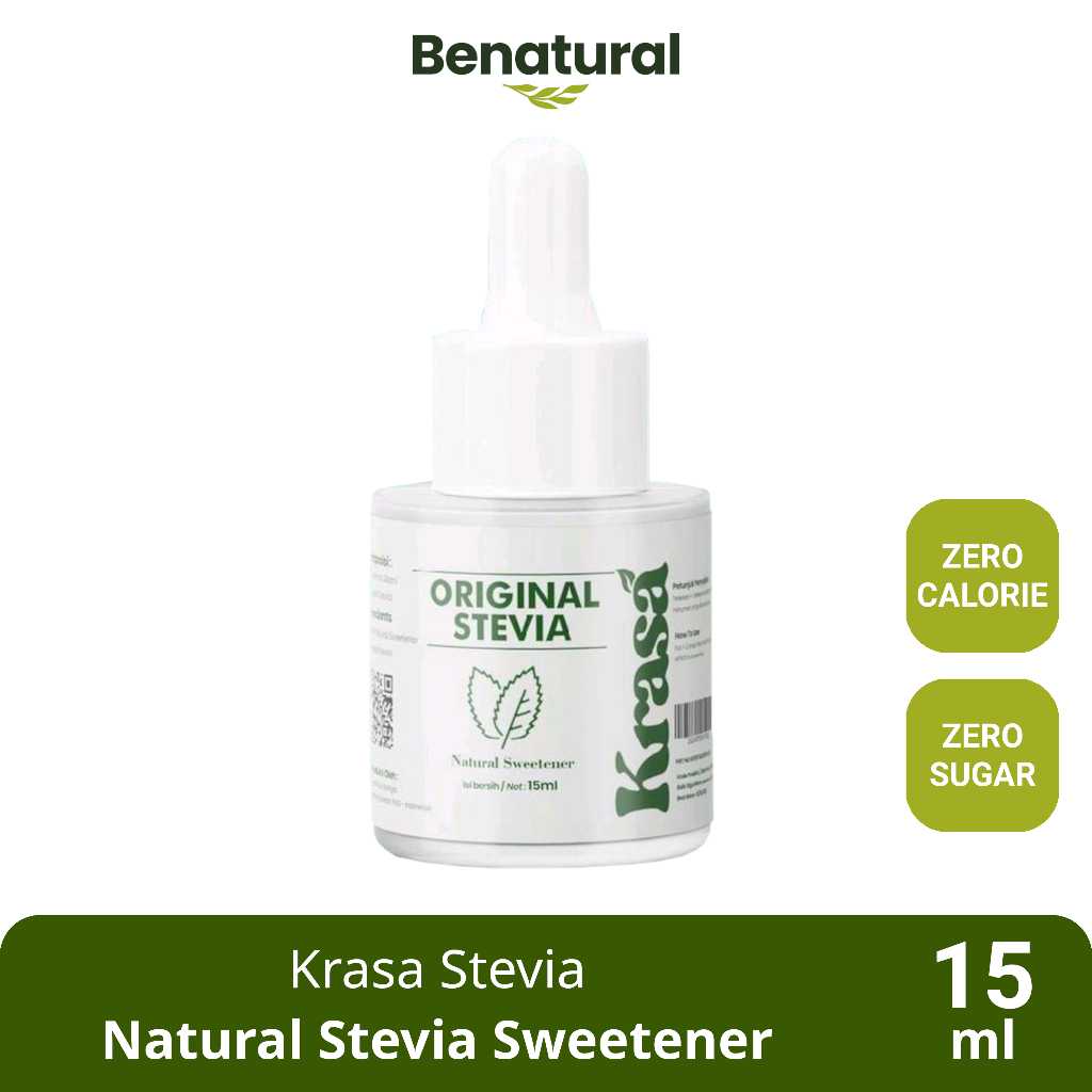 

Krasa Stevia 15ml - Pemanis Alami Nol Kalori Pengganti Gula