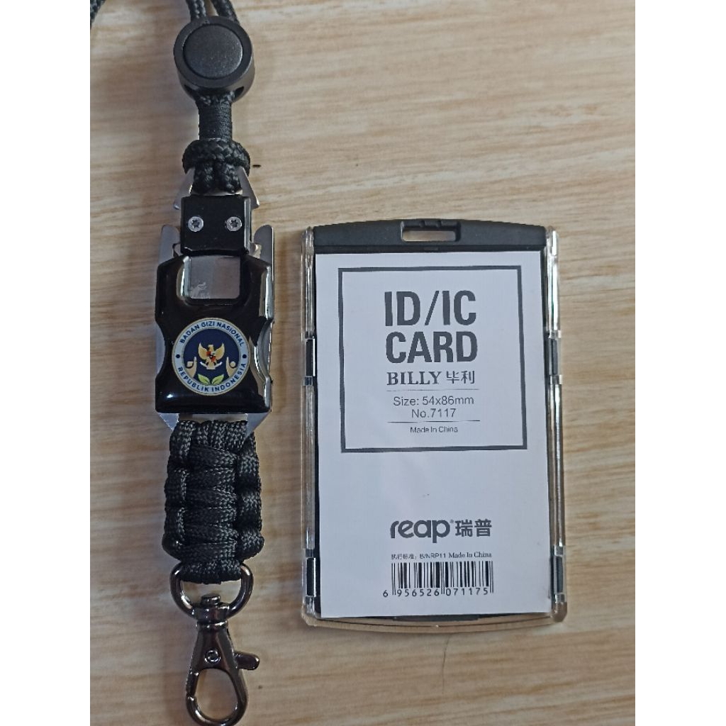 Tali Lanyard Id Card Logo BADAN GIZI NASIONAL (BISA COD)