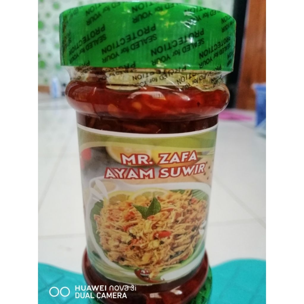 

sambal teri dan ayam suwir mr. ZAFA