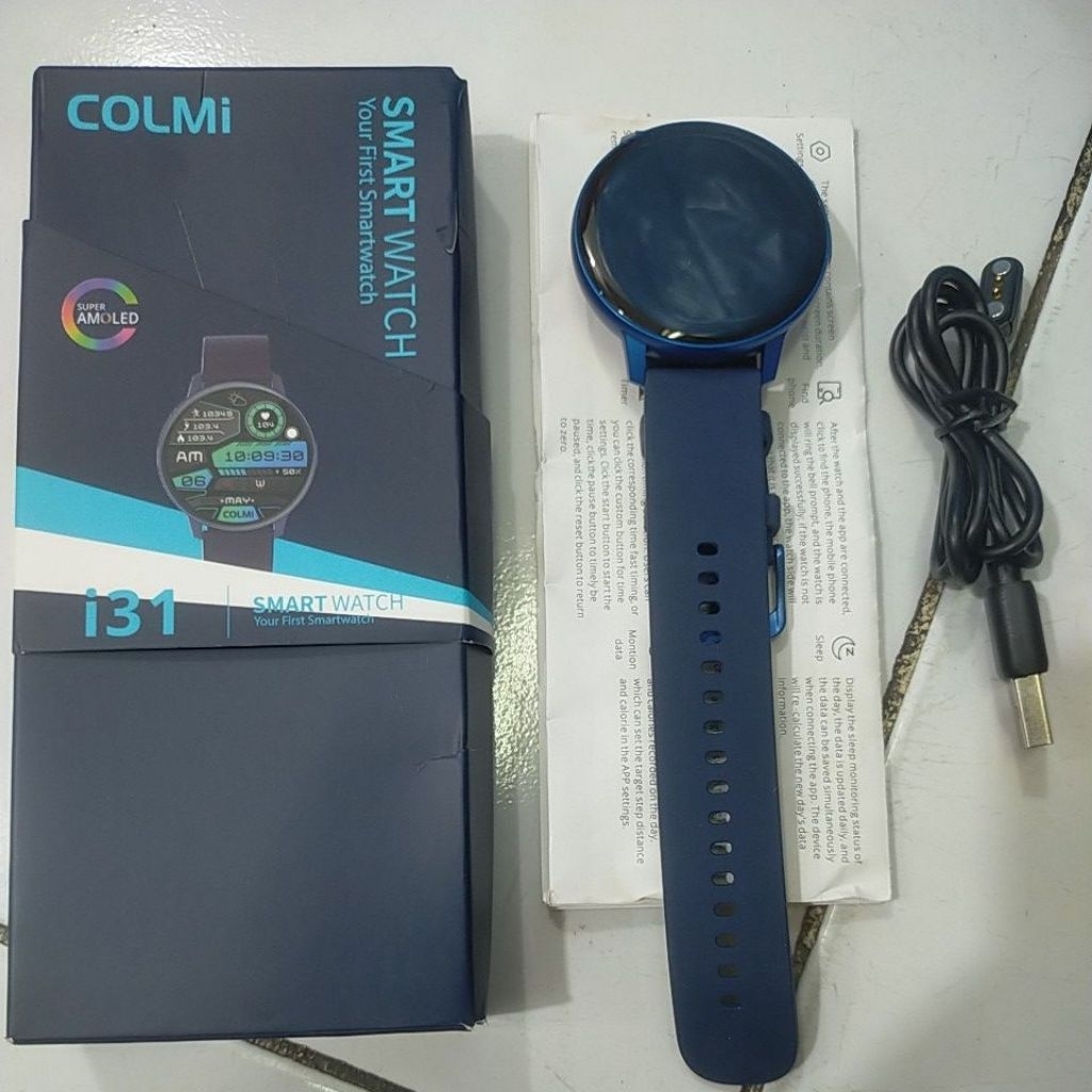smartwatch colmi i31 super amoled blue
