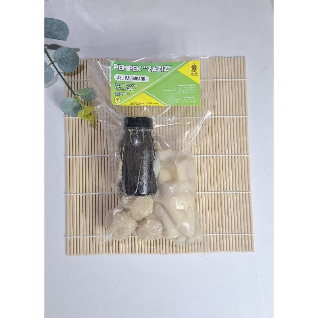 

PEMPEK ZAZIZ - Pempek Campur 10 Pcs + Cuko, 100% Ikan Tenggiri & Kakap Super Asli Palembang