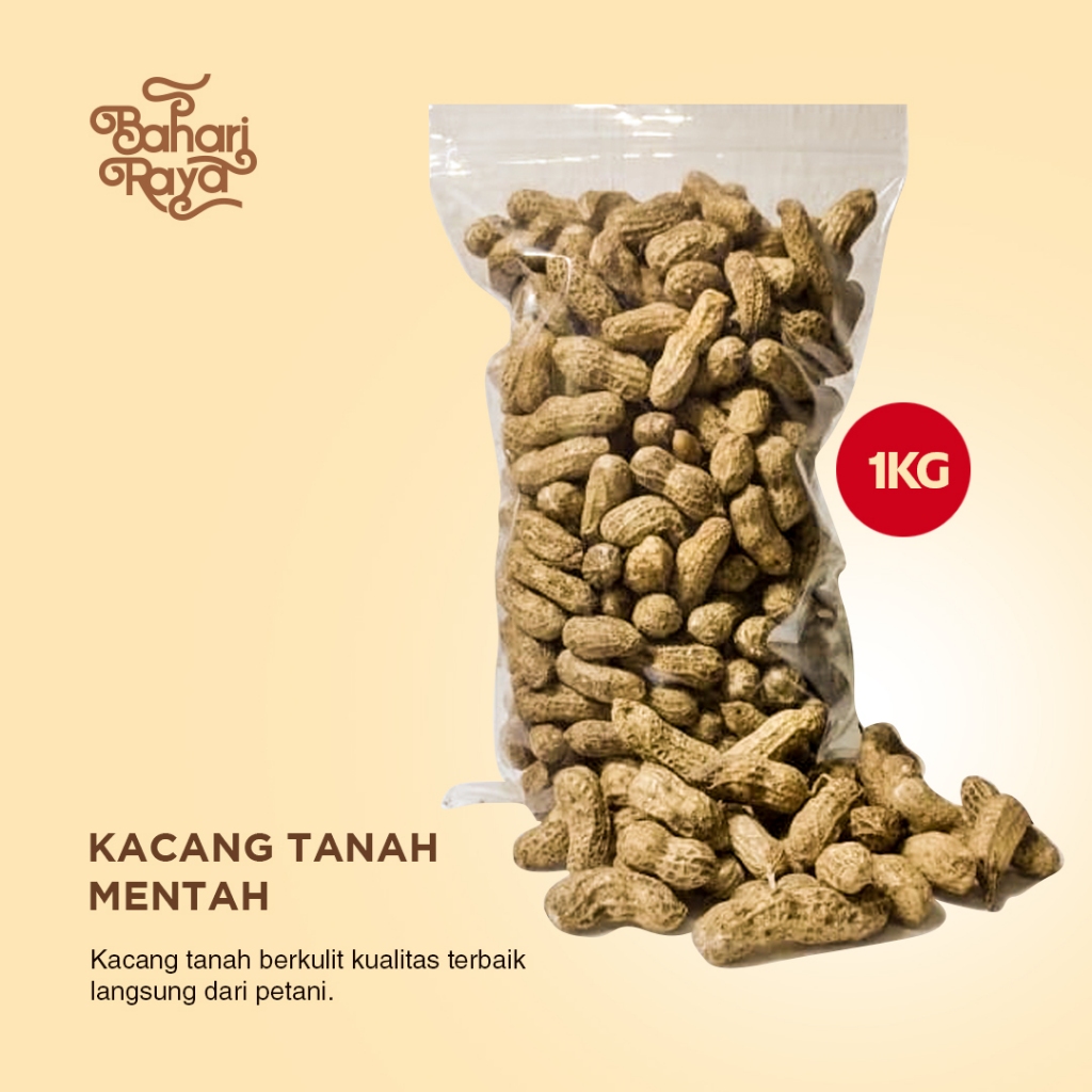 

Kacang Tanah Kulit Mentah 1KG - Bahari Raya