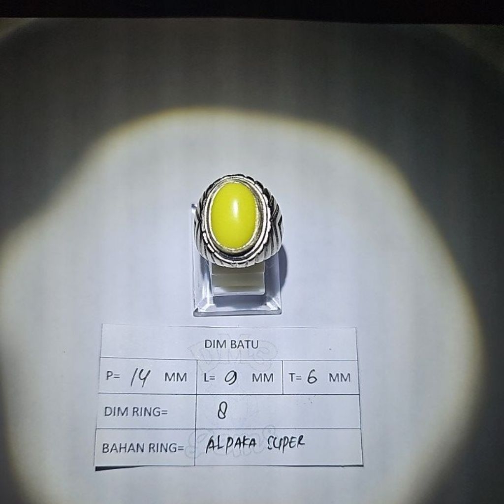 Cincin Batu Fosfor Kuning