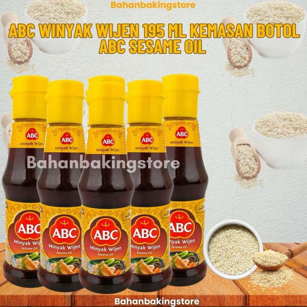 

ABC WINYAK WIJEN 195 ML KEMASAN BOTOL | ABC SESAME OIL 195ML PER BOTOL
