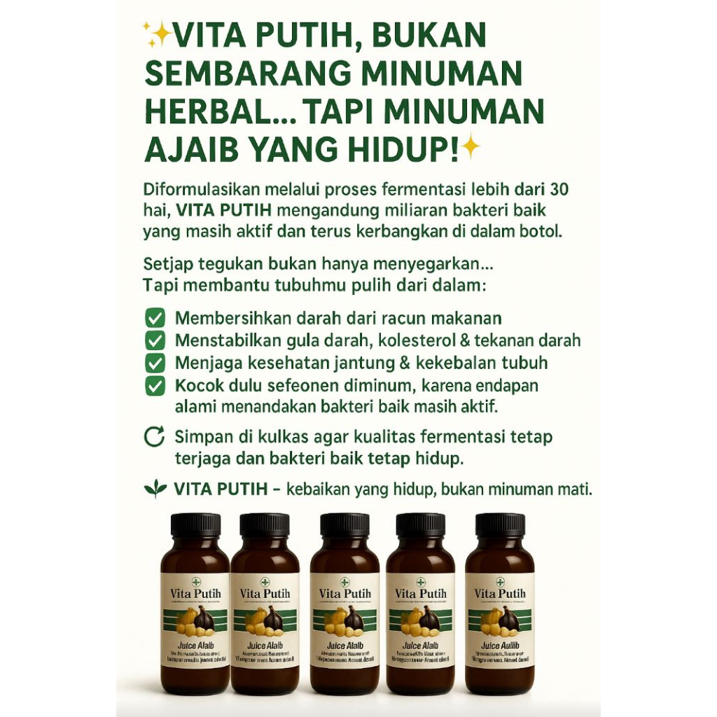 

Vita Putih Jus Ajaib 250ml x 5pcs