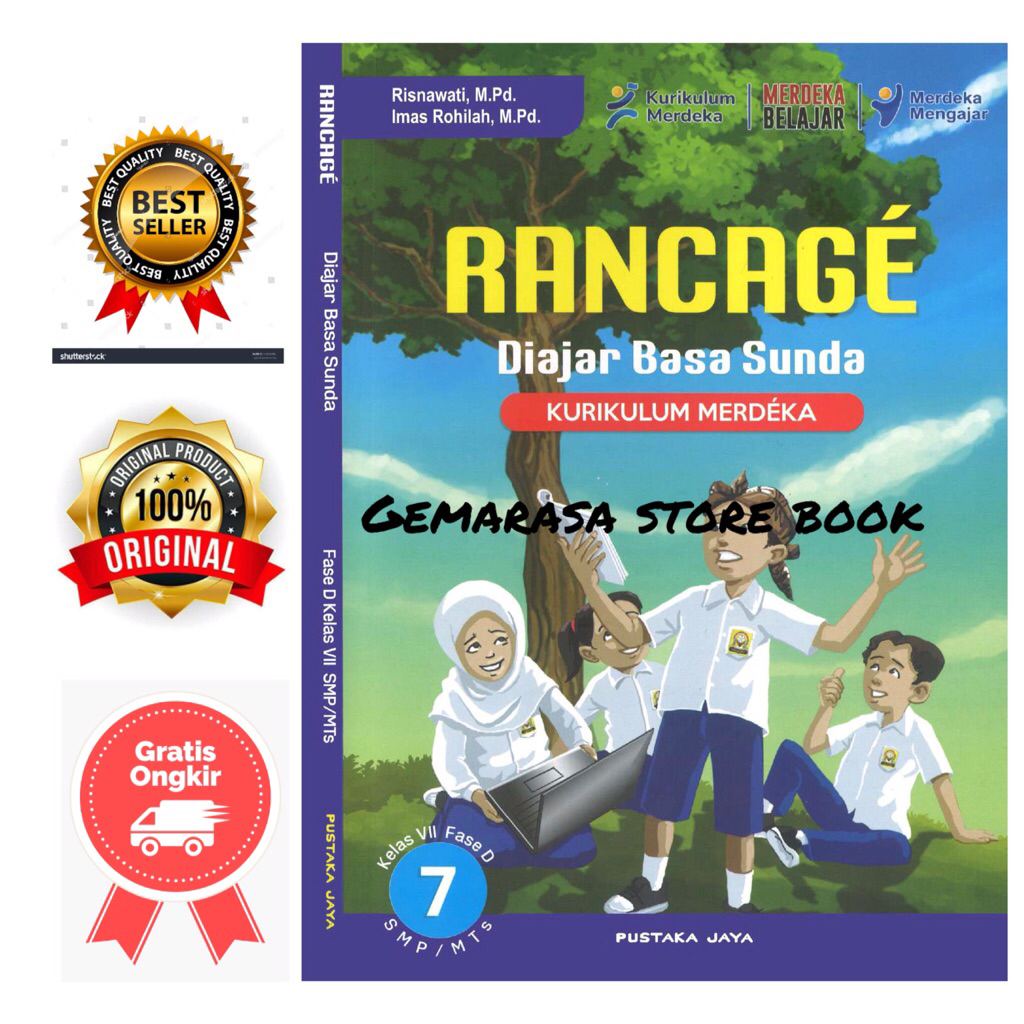 Buku Rancage diajar bahasa sunda kelas VII(7) Fase D SMP/MTS Kurikulum merdeka