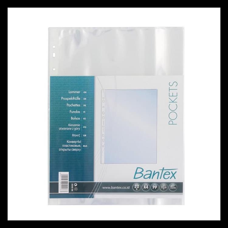 

POCKET 2040 A4 0.06 MM @ 20 PCS BANTEX 8040 08