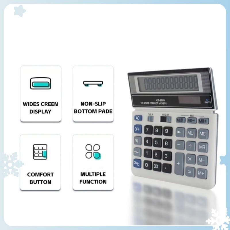 

Calculator 12 Digit / Kalkulator Desktop Meja Kantor