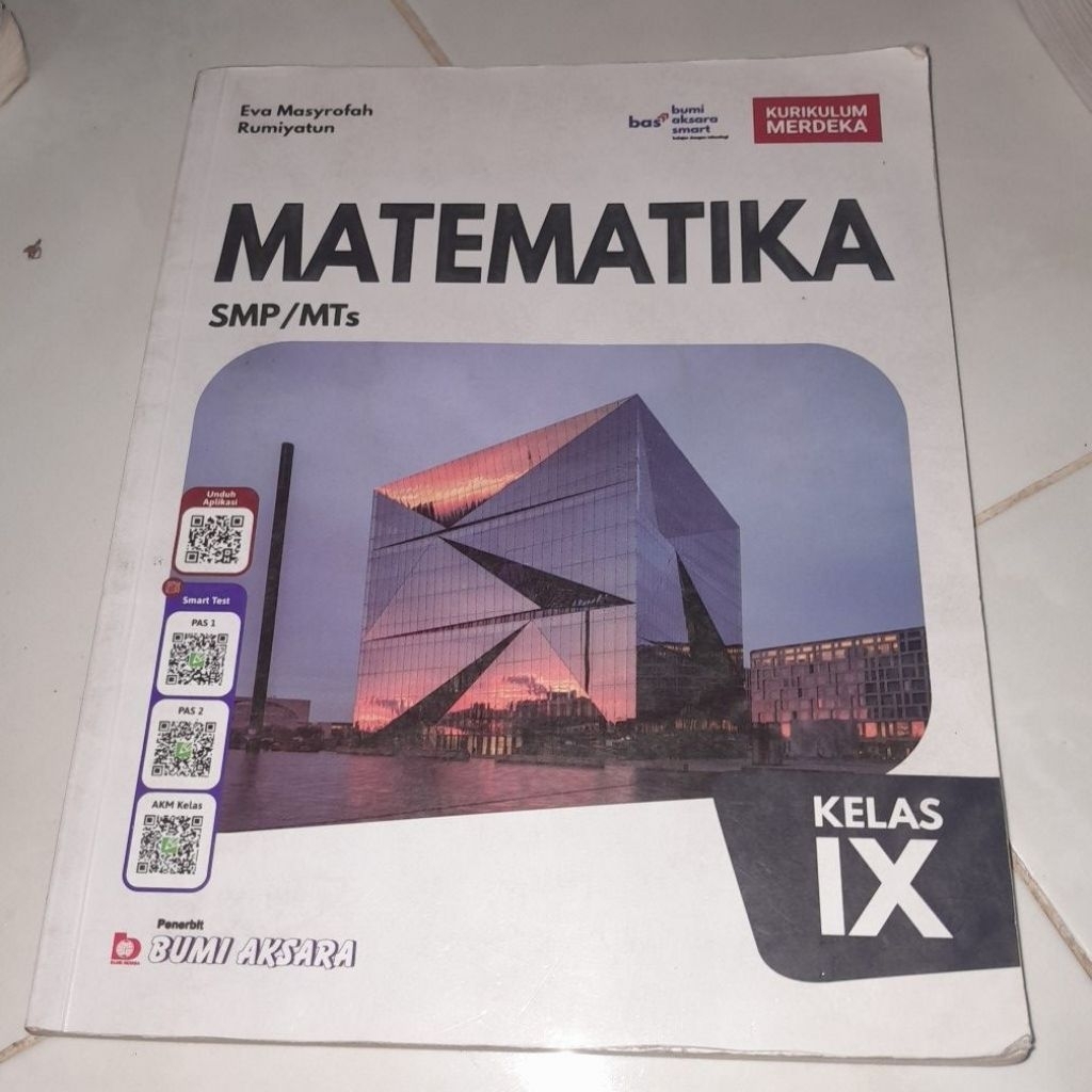 BUKU ORIGINAL BEKAS MATEMATIKA KELAS IX BUMI AKSARA KURIKULUM MERDEKA