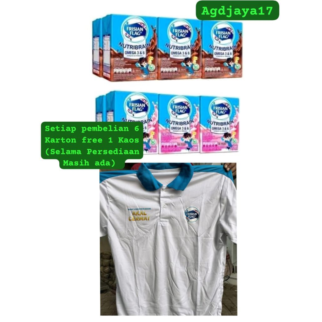 

Frisian Flag Nutribrain Susu UHT Cair Kotak 115 ml (1DUS ISI 36PCS) Promo Khusus sd 10 Agustus