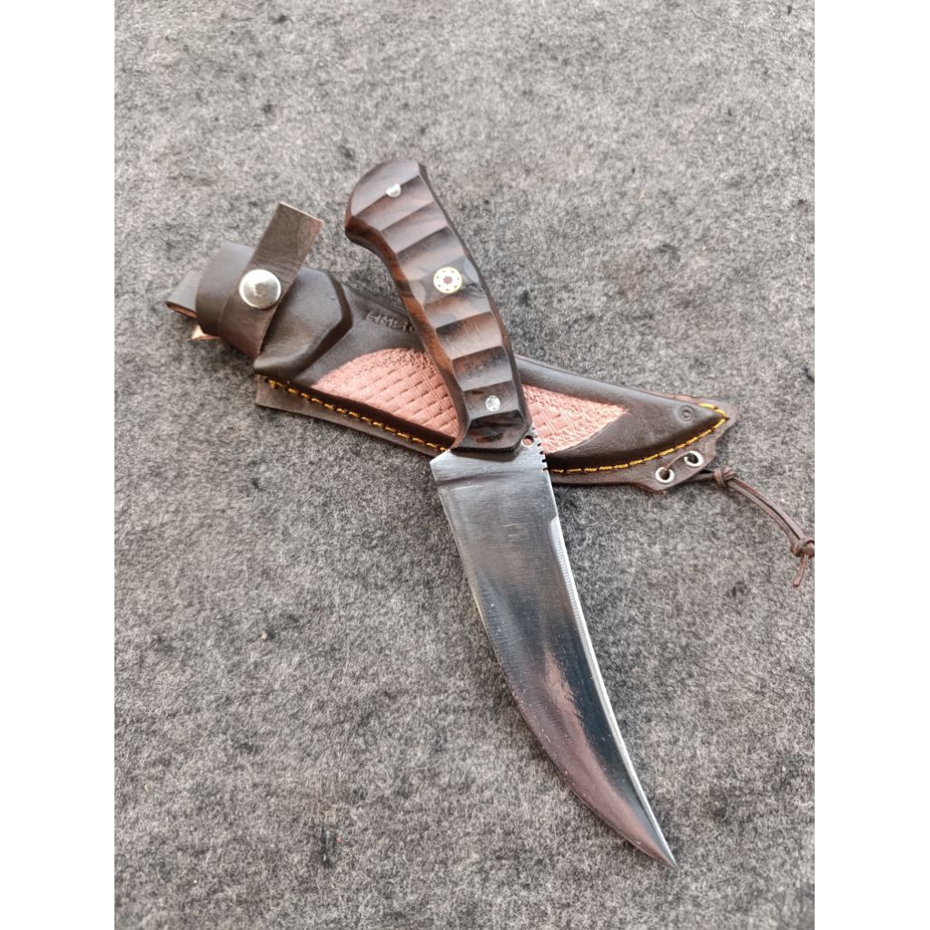 Pisau Hss 15cm Fultang Sarung Kulit