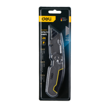 

Deli Utility Knife T-Type 175x45 Mm EDL006Z / Deli Cutter Type T 45 Mm SK2