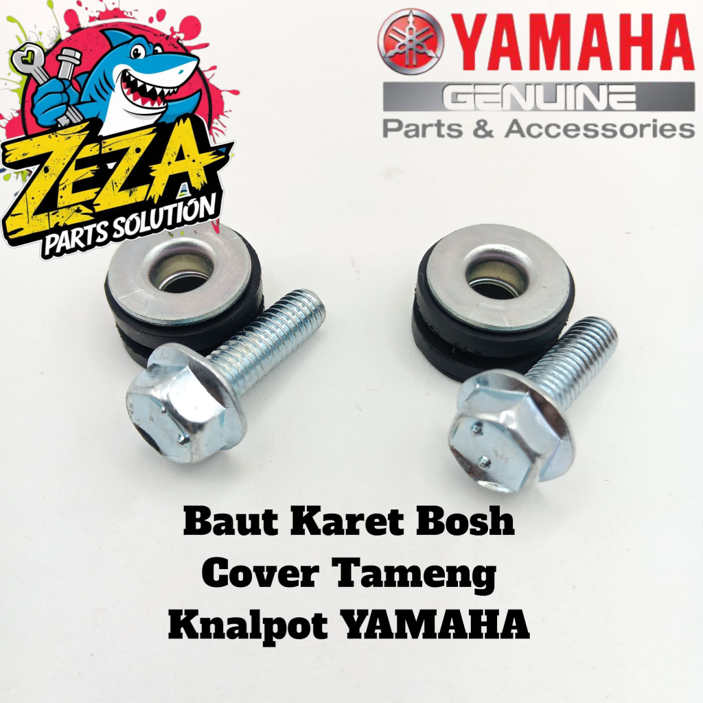 Baut Karet Bosh Dudukan Tameng Knalpot YAMAHA Mio Smile/Sporty Mio Soul Fino Mio J Mio M3 Soul GT XE